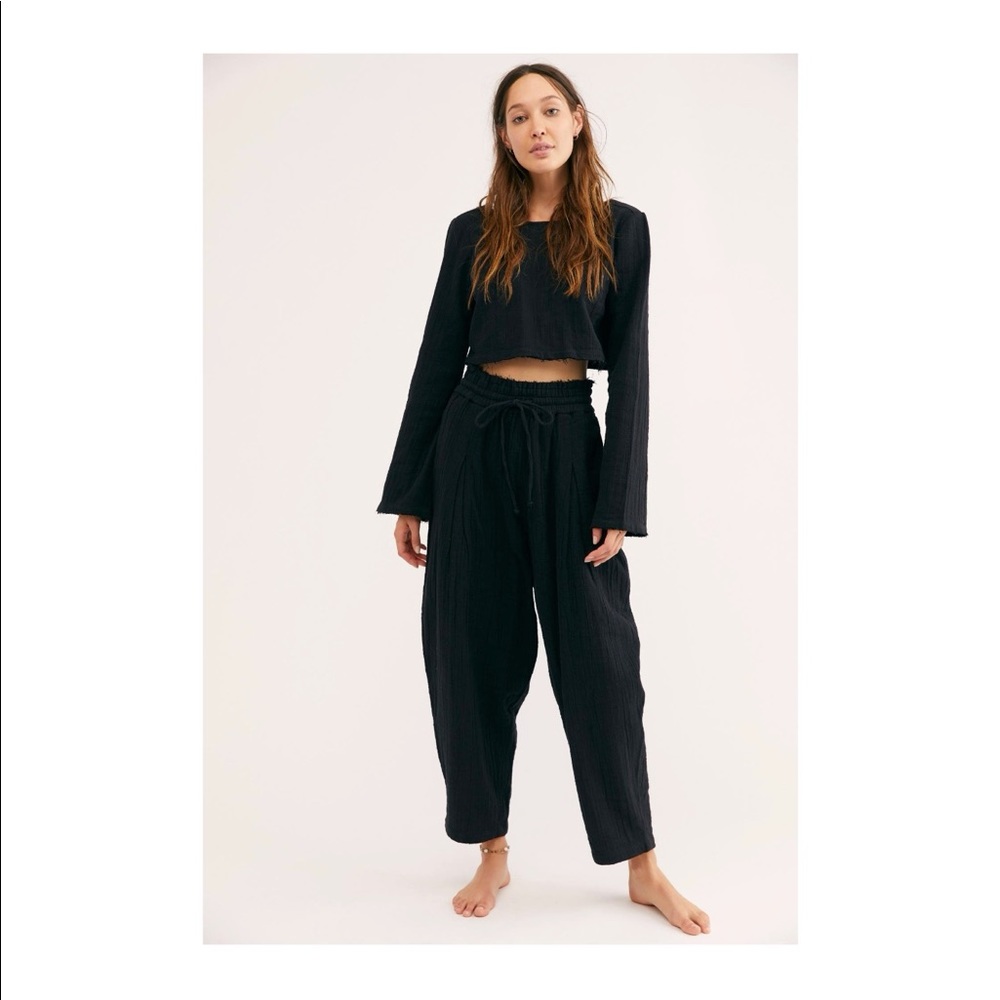 Free people cuddle up set black